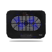 Classone M40 Gaming Laptop Soğutucu Notebook Standı, Mavi Led ,14-15.6-17 İnch Uyumlu, 2 Fan, 2 Usb