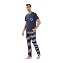 Yeni İnci 3'lü Yarım Kol Erkek Pijama Takım Epj801 001
