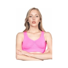 Neon Fuşya Mı Emay 4001 Soft Sporcu Büstiyer Neon Fuşya