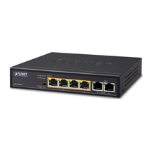 Planet Pl-fsd-604hp 4 Port 10/100tx Poe+ 2 Port 10/100tx 60w Poe Switch