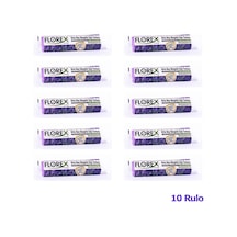 Florex 40 Litre Büzgülü Lavanta Kokulu Çöp Torbası Poşeti / 55 x 60 CM - 10 Adetlik 10 Rulo