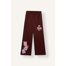 Defacto Hello Kitty Baskılı Wide Leg Eşofman Altı Kız Çocuk I5111a826aubr162 Bordo-br162