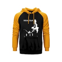 Burzum Burn Church Sarı Renk Reglan Kol Kapşonlu Sweatshirt Sarı