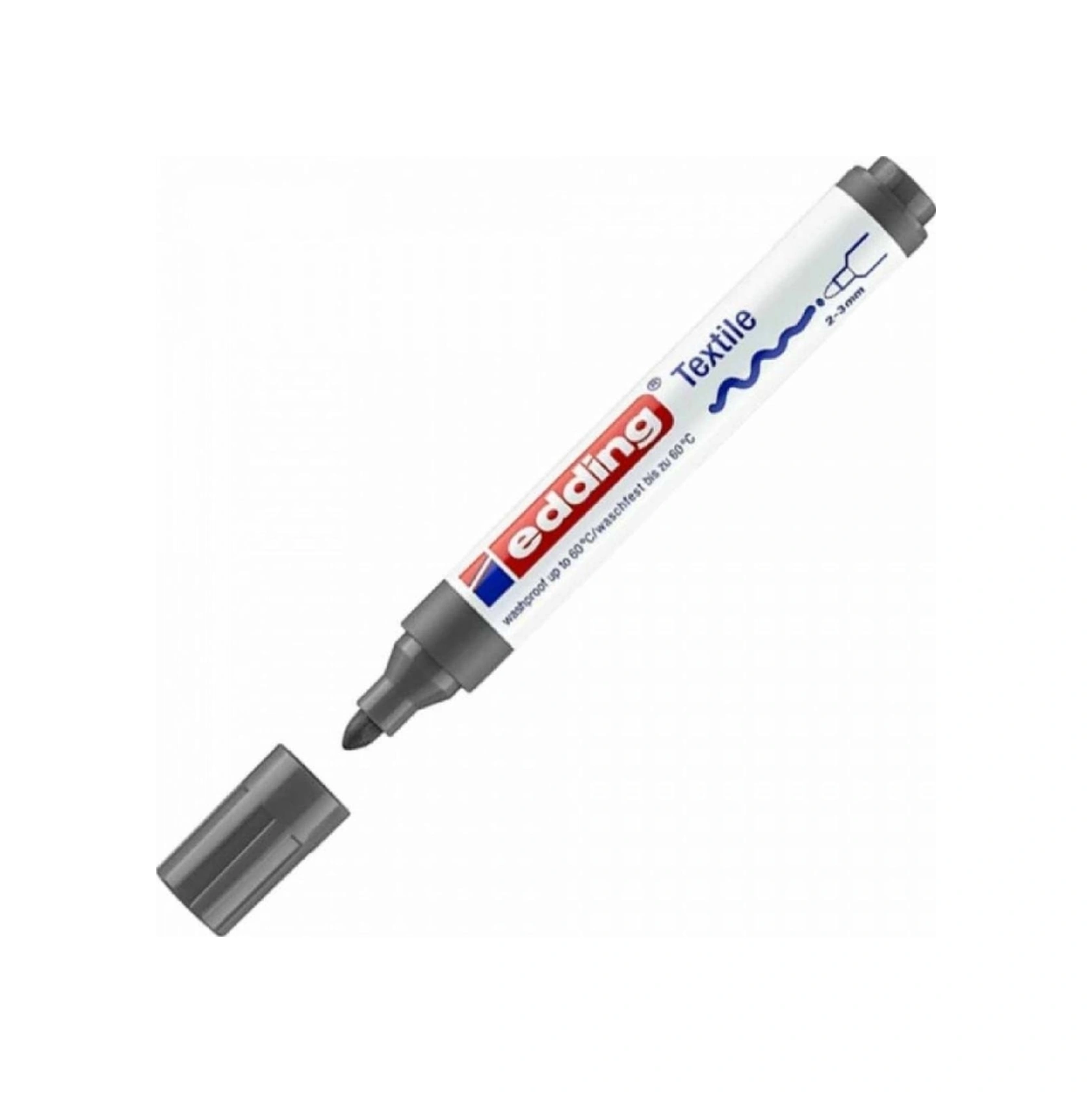 Tekstil Markör Kalemi 4500 2-3mm Gri 12