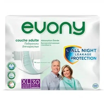 Evony Bel Bantlı Yetişkin Hasta Bezi XL 30'lu
