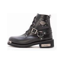 Harley Davidson Siyah Kadın Botu 025Z100423-Black-Derı Siyah