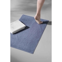 Oscuro X Bathmat Sky - Ekstra Yumusak, Modern %100 Pamuk 50X75Cm. Mavi