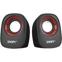 Snopy SN-120 2.0 6 W USB Hoparlör Kırmızı - Siyah