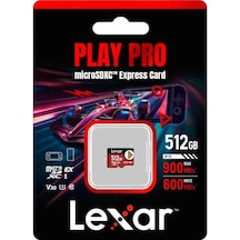 Lexar Kart Microsd Express 7.1 Play Pro 512 Go R900/w600