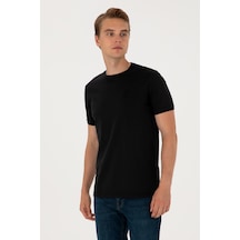 U.S. Polo Assn. Erkek Regular Fit Siyah Bisiklet Yaka Tişört 50300815-VR046
