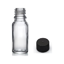 20ml Şeffaf Şişe Düz Kapaklı, 24 Adet, Cam Şişe, Esans Şişesi, Yağ Şişesi, Kozmetik Şişesi
