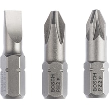 Bosch 3 Parça Extra Hard PH2/PZ2/SL1.0x25 mm Vidalama Ucu Seti - 2607001766