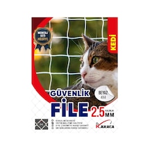 Kedi Balkon Güvenlik Filesi 2x4 Mt 2.5mm İp Kalınlığı 4x4 Gözenekli