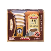 Ofis Seti Hazır Türk Kahvesi Orta Orta Şekerli 10&apos Lu Paket 10 Adet X 9 Gr Aeropress