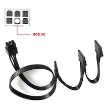 6 Pin Modüler Power Supply Kablosu 6 Pin 4x Sata Kablo 85 Cm 6 Pin 4 Adet Sata Modüler Power Kablosu