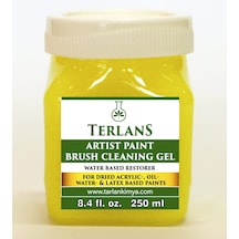 Terlans Sanatsal Boya Ve Fırça Temizleyici Yoğun Kıvam 250 Ml Art Paint Brush Cleaner Restorer
