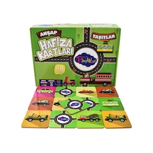 Playwood Eğitici Ahşap Hafıza Kartları - Taşıtlar - 48 Parça