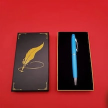Şık Turkuaz Touchpen Kişiye Özel Hediye Kalemi