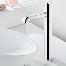 Inventa Aç-Kapa Çanak Tipi Uzun Yüksek Lavabo Bataryası