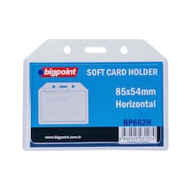 Bigpoint Kart Kabı Yatay Şeffaf 85x54mm X 10 Adet
