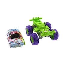 Brands Die Cast Batik Desenli Mor Teker Araba