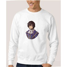 Anime Baskılı Beyaz Erkek Örme Sweatshirt (534629281) Anime Baskılı Beyaz Erkek Örme Sweatshirt (534629281)