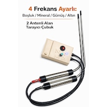 Profesyonel Frekans Üreteçli Alan Tarama Çubuğu-dedektör 4 Kademeli Boşluk Mineral Gümüş Altın-alt-tar-krem-001