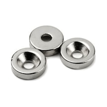 20 Adet 10mm X 3mm Havşa Delikli Güçlü Neodyum Mıknatıs