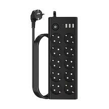 Akım Korumalı Çoklu Priz 10'lu 2 Metre Kablo İle Usb Ve Type-c Diğer