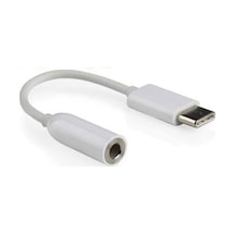 1744 Type C To 3.5mm Kulaklık Ses Çevirici Dönüştürücü Usb Type-c Male To 3.5 Mm Female Stereo Audio Adapter Aux