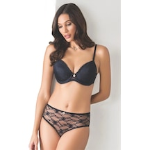 Dantel Kaplı Sütyen Külot Takım Kadın 6042 Pembe