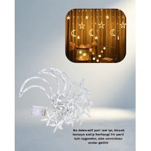 Romantik Yıldız Led Işık 126 Adet Prizli .