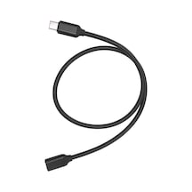 50cm Type-c Uzatma Kablosu 60w Hızlı Şarj Ve 3a Akım Destekli Usb-c Erkek Dişi Kablo 24pin Standart