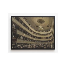 Klimt Eski Burgtheater'in Salonu Çerçevesiz Poster 30x42 Cm A3 Tablo Art Nouveau Duvar Dekoru