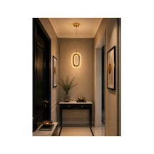 Merlin Modern Tasarım Gold 3 Renk Sarı Günışığı Ve Beyaz - Ledli Banyo - Mutfak - Salon Ledli Sarkıt Altın