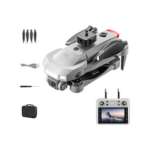 V34 Gps 4k Hd Çift Kameralı 4.5" Ekranlı Profesyonel Drone Engelden Kaçınma Özellikli Dört Pervane