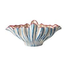 Mudo Home Blue Lıne Dekoratif Kase 42x24x18cm