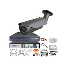 1' Li Araç, Yüz Ve İnsan Tanımalı Hareket Algılayan 5 Mp Lens 1080p 42 Ir Led Metal Samsung Uyumlu Kasa Güvenlik Kamerası Seti Bs 242