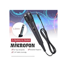 Karaoke Mikrofon Kablolu Mikrofon 6.5 Mm Karaoke Mikrofonu Bayi Depom