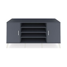 Kronos Konsol 5 Raflı 2 Kapaklı 176x59x83 Antrasit-antrasit/antrasit Antrasit/antrasit