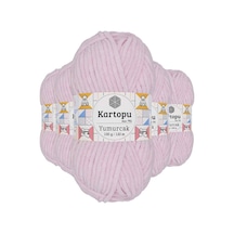 5 Adet Yumurcak Kadife El Örgü İpi Toz Pembe K1562