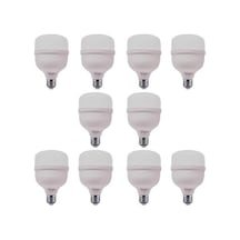10 Adet 20 Watt, Yüksek Işık, 1800 Lümen Beyaz Işık Torch Ampul, E27 Duy Çok Kaliteli Led Ampul