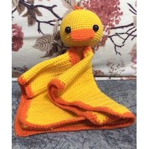 Amigurumi Uyku Arkadaşı Havuç Kafa Sarı