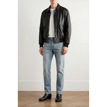 Erkek Slim Fit Likralı Esnek Jean Pantolon Mavi