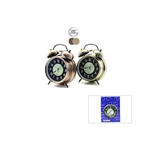 Twin Bell Alarm Clock Bgc-51 Yuvarlak Masa Çalar Saat Çap: 10cm Pilli Işıklı Fosforlu Diğer
