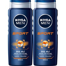 Nivea Men Sport Erkek Saç ve Vücut Şampuanı 2 x 500 ML