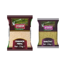 Yazar Osmancık Pirinç 5 KG + Yeşil Mercimek 2 KG