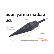 Odun Yarma Matkap Ucu 3.2 Cm Kalın Sds Plus Yarma Kaması Çelik Od