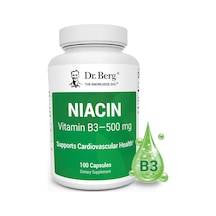 Dr. Berg Highly-potent Niacin Flush Tolerance 500 Mg Vitamin B3 For Heart Brain & Energy Support 1
