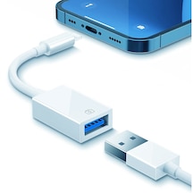 iOS Uyumlu iPhone USB Dönüştürcü OTG  Çevirici USB 3.0 Hızlı Transfer